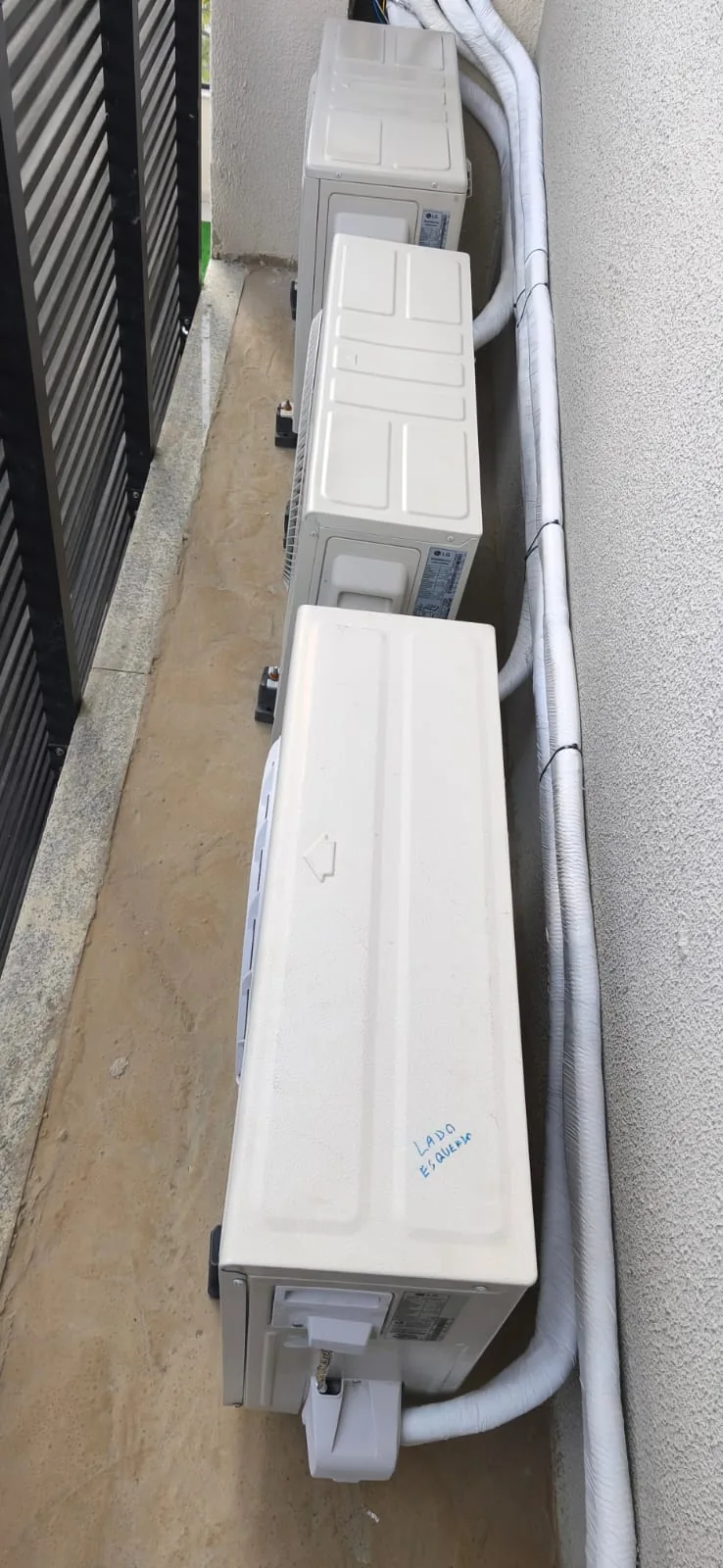 Instalação — trabalho realizado pela Via Rapel Climatização