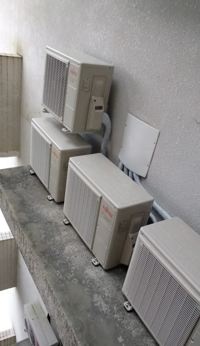 Instalação — trabalho realizado pela Via Rapel Climatização