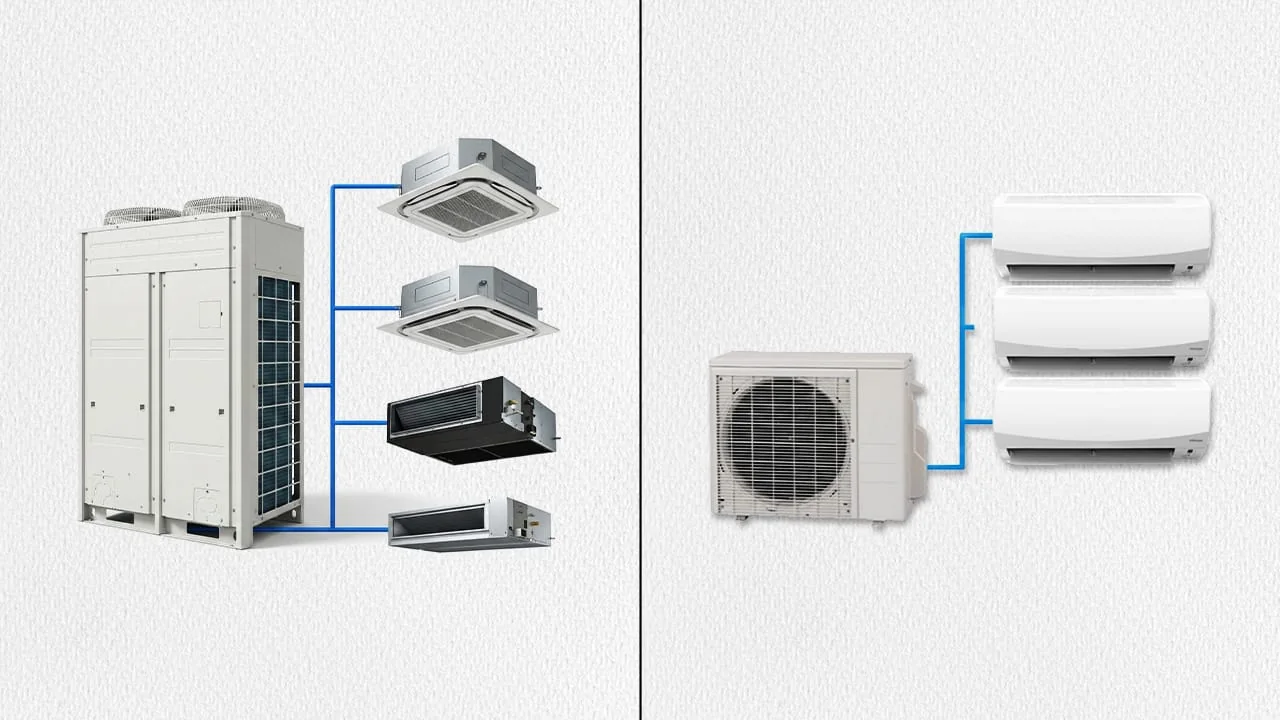 Infraestrutura Split, Multi-Split e VRF — trabalho real da Via Rapel Climatização